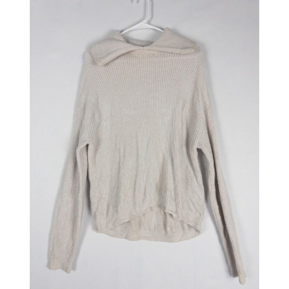 Velvet by Graham Spencer Sweater Womens M Ivory Wool Blend Pullover